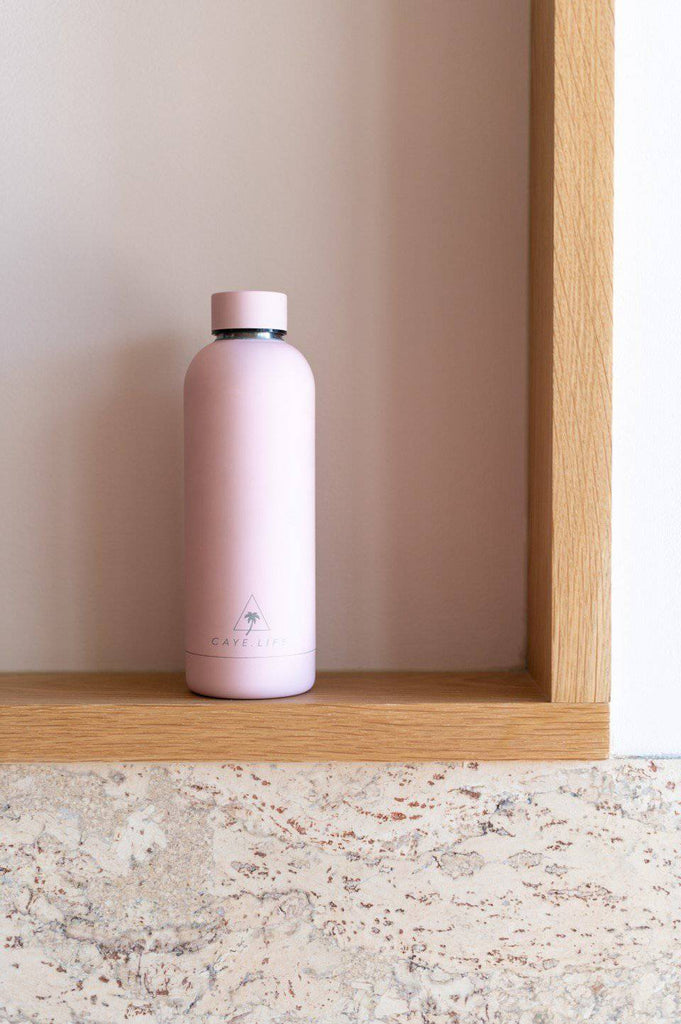 Flamingo | 500ml Water Bottle | Matte Pink - Caye Life