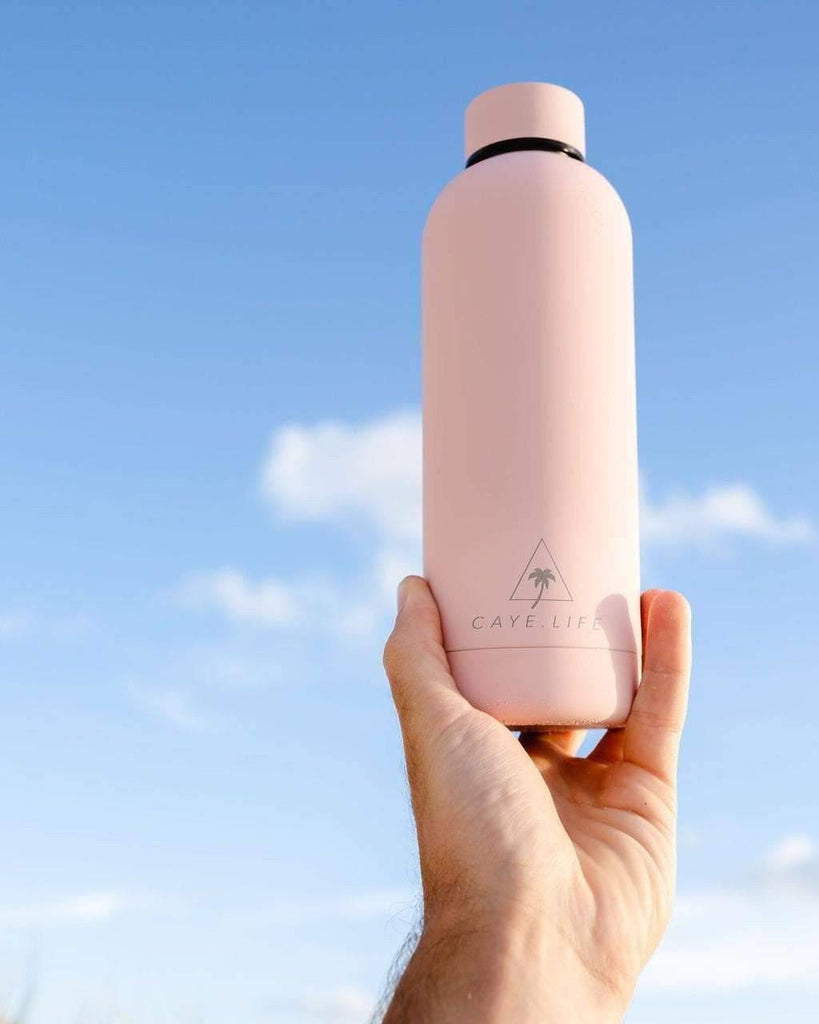 Flamingo | 750ml Water Bottle | Matte Pink - Caye Life