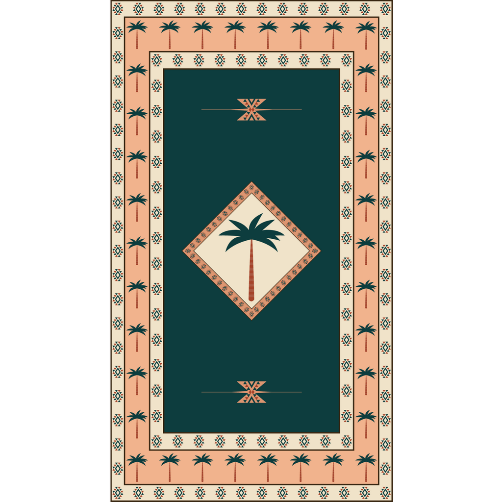 SomerSide™ Beach and Lifestyle Towels-  Desert Palms Print - Caye Life