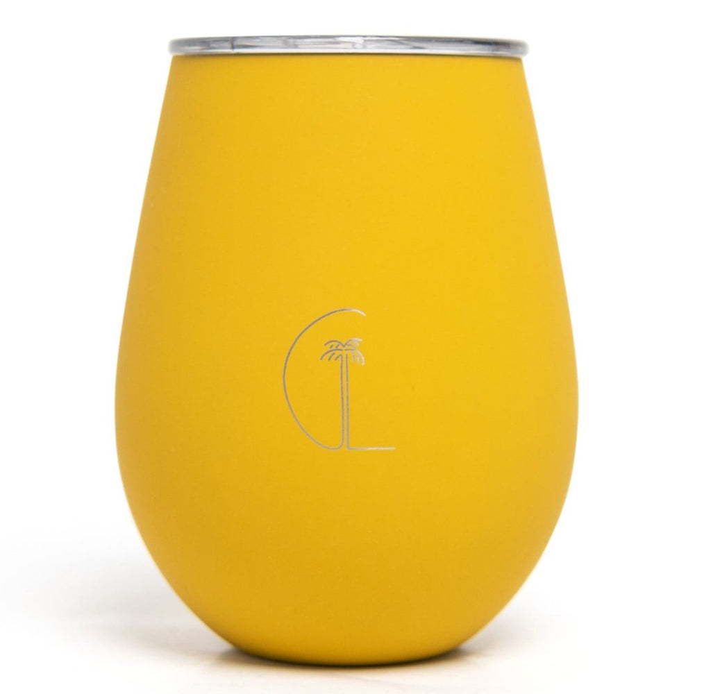 Antigua | Insulated Reusable Cup | Mustard - Caye Life