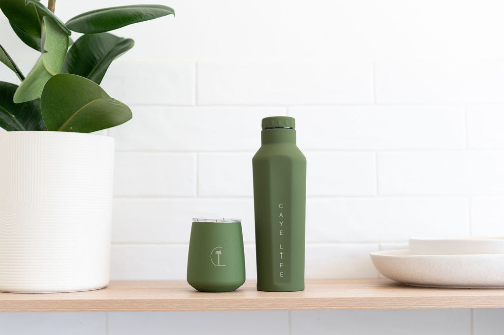 *JUST LAUNCHED* Galapagos | 500ml Water Bottle | Green - Caye Life