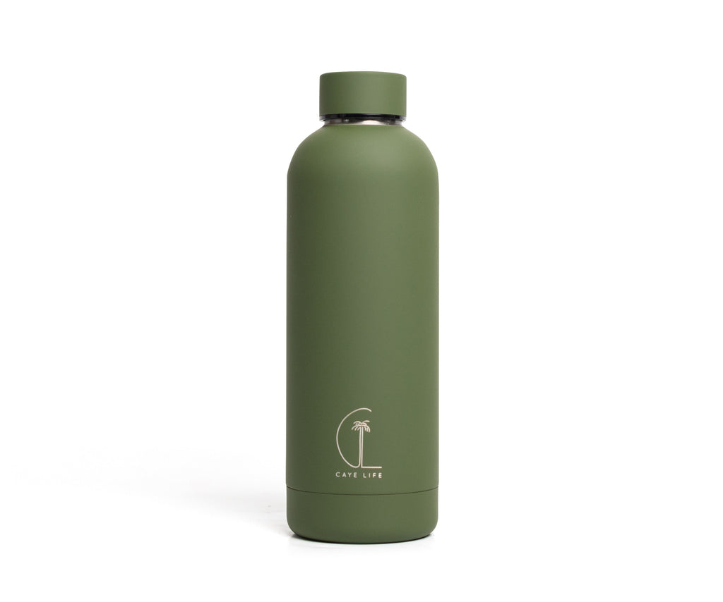 Green 500ml Insulated Water Bottle