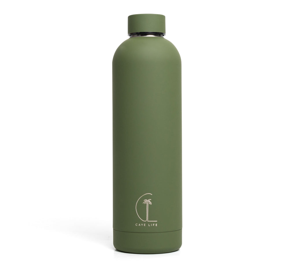 Green 750ml Insulated Water Bottle