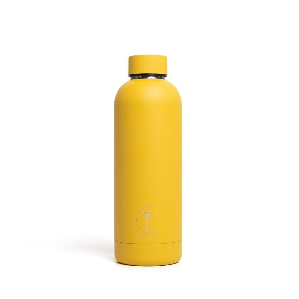 Antigua | 500ml Water Bottle | Mustard - Caye Life