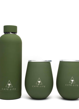 Bermuda Bundle | 750ml Water Bottle and 2 x Reusable Cups
