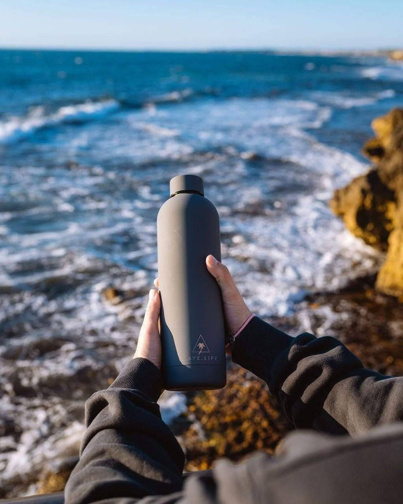 Capri | 750ml Water Bottle | Steel Grey Matte - Caye Life