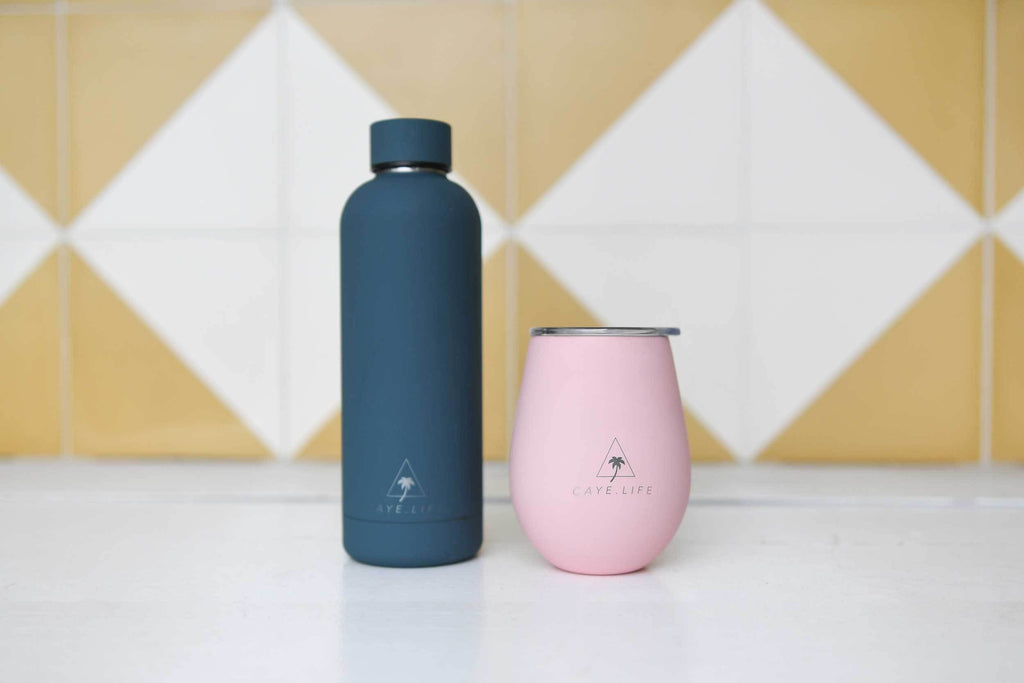 Santo Bundle | 500ml Water Bottle and Reusable Cup - Caye Life
